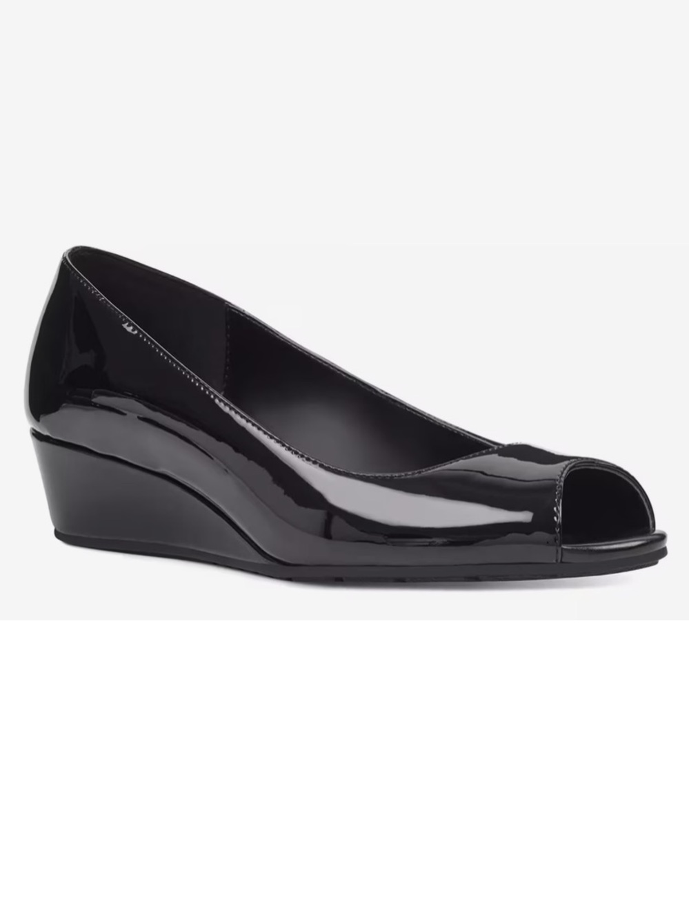 Bandolino Size 8 NWT Candra Low Wedge Peep Toe Dress Pumps